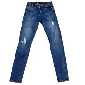 KUT From The Kloth Womens Size 2 Blue Distressed‎ Mia Toothpick Skinny Jeans